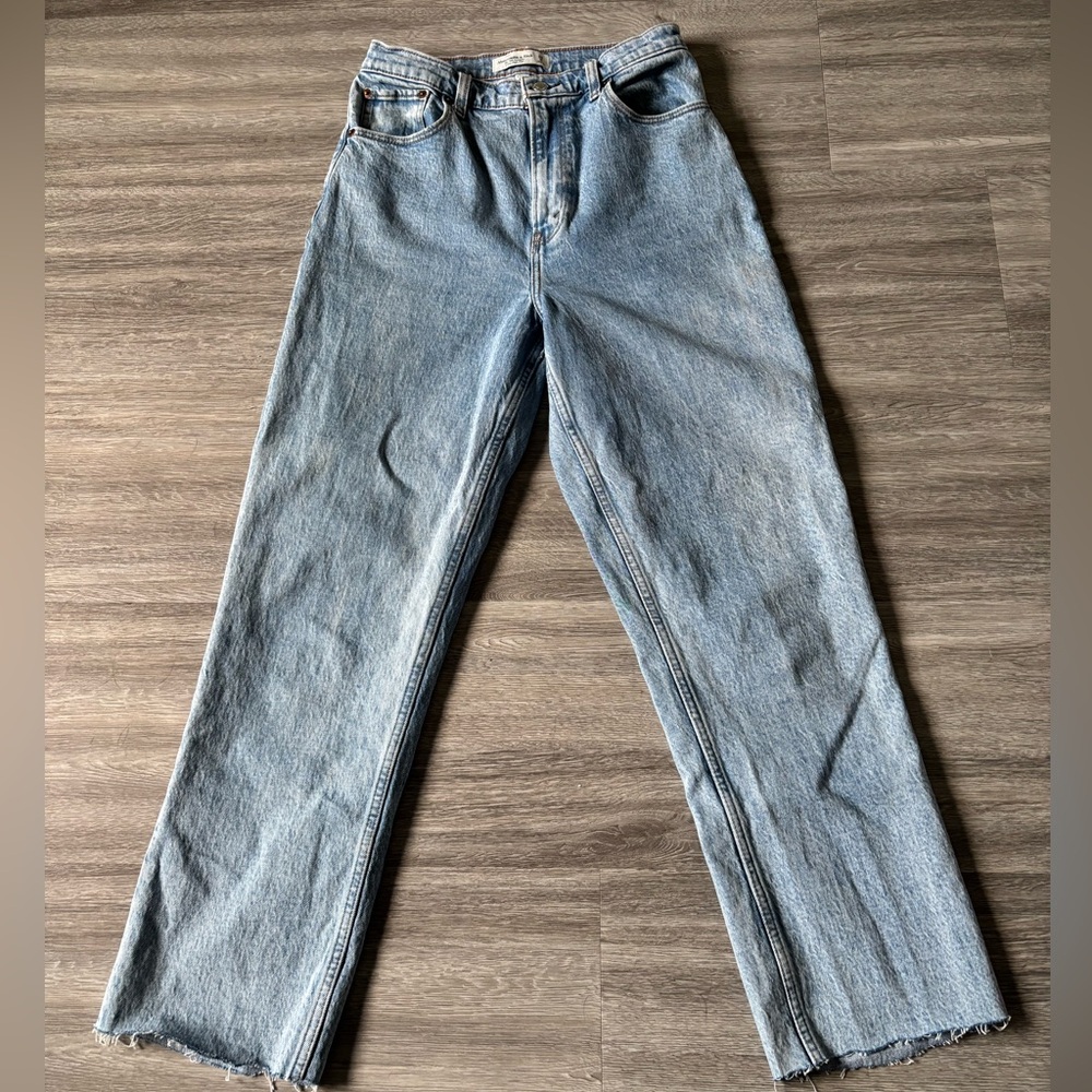 Abercombie & Fitch The 90's Straight Ultra High Rise Jeans - Size 29, 8L